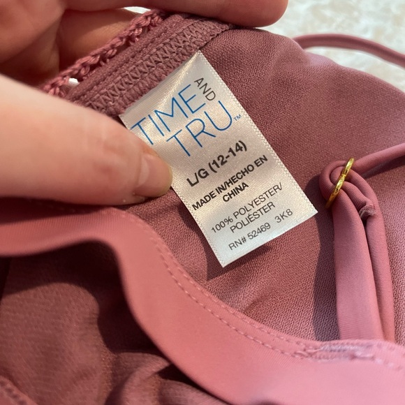 Boho Hippie Crocheted Style Floral Embroidered Bikini Top Sz L - Picture 3 of 5